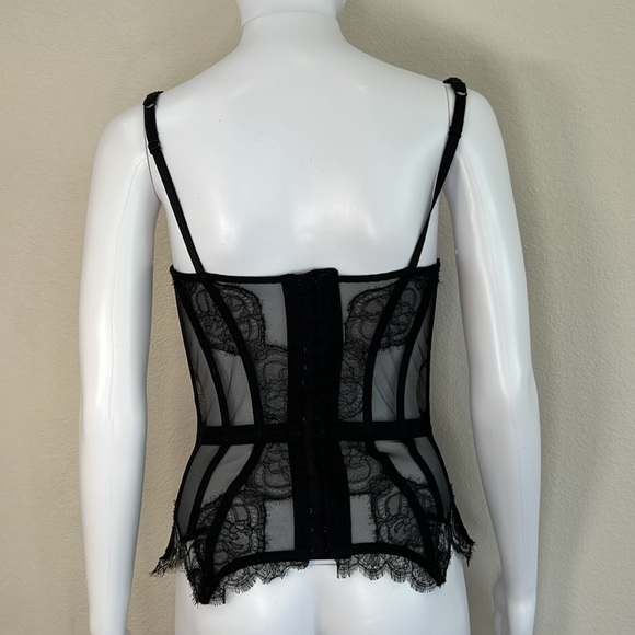 Agent Provocateur Black Lace “Knickers Forever” Basque/Corsett (Size 36B) - Picture 7 of 11